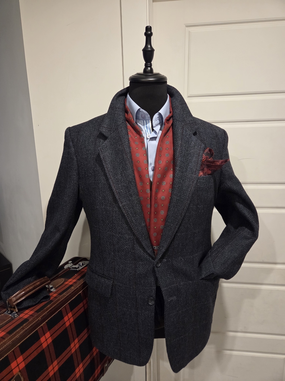 Saddleworth Woven in Yorkshire England Wool Mohair Suit Jacket Blazer Size 42